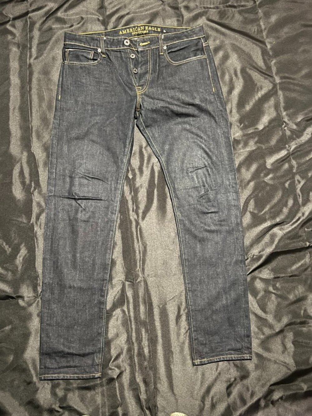 American Eagle Slim Straight Jeans Men’s 33x34 Dark Wash Denim Classic Fit